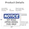 Signmission Off Road Dyed Diesel Fuel Only OSHA Notice Sign, Plastic, 24in W x 18in L, 2PK OS-2PACK-NS-P-1824-L-16927 - alternate 7